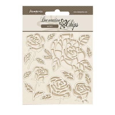Decorative Chips 14x14 cms Stamperia Shabby Rose de Rosas