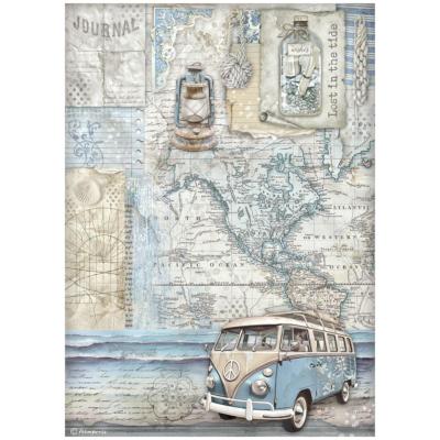 Papel de Arroz Silent Sea Furgoneta Stamperia A-4