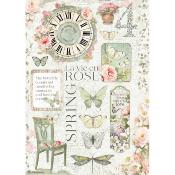  Papel Arroz Stamperia A-4 La Vie en rose