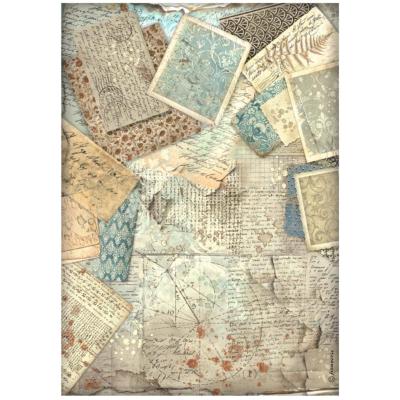 Papel de Arroz Alterego fondo de letras stamperia