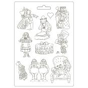Stamperia Soft Mould A4 Alice Rey