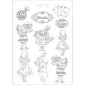 Stamperia Soft Mould A4 Alice Drink Me