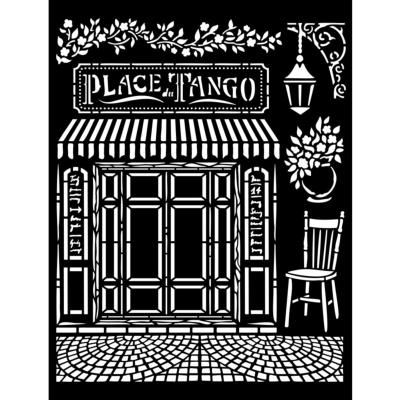 Stencil Stamperia  20x25 cms Desire plaza tango