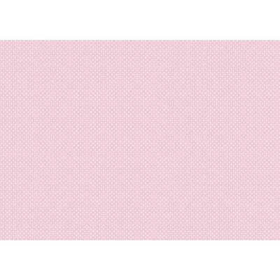 Tela Encuadernar Decorada 70x50 Lunar Mini Blanco Rosa Bebe