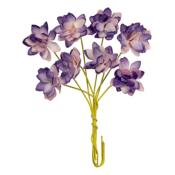 Set Crisantemos 2 tonos violeta Scrapberrys