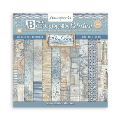 Colección Scrap Stamperia 30,5 x 30,5 Background Silent Sea