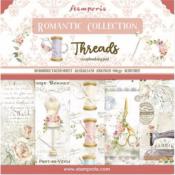 Coleccion Papeles Scrap  Stamperia 20.3X20.3 Romantic Threads