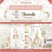 Coleccion Papeles Scrap  Stamperia 20.3X20.3 Romantic Threads