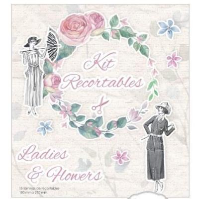 Kit Recortables Ladies & Flowers