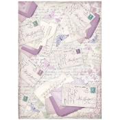  Papel Arroz   Stamperia A-4 Provence cartas