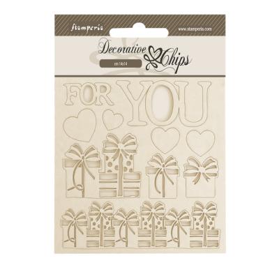 Decorative Chips 14x14 cms Stamperia Gear up for Christmas para Tí