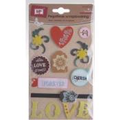 Pegatinas Scrapbooking Purpurina