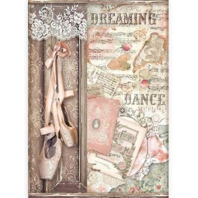 Papel arroz A4  Passion Zapatos- Stamperia