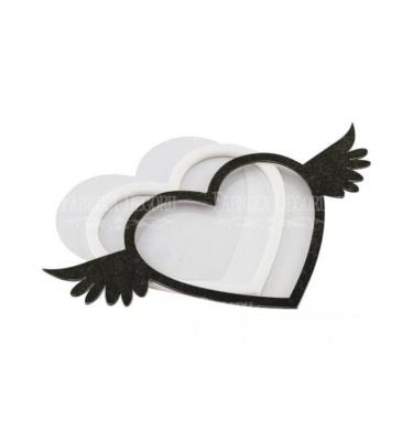 Set Dimensional para Shaker Heart with wings 18.7x10 cm