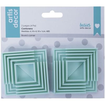 Juego 4 cantoneras Mint para Cartonaje  1,5-2- 2,5 Y 3 mm Artis Decor