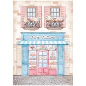  Papel Arroz  Stamperia A-4 Create happiness oh la la patisserie
