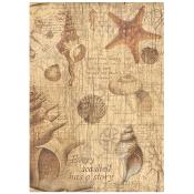 Papel de Arroz Sea Land  Stamperia A-4 Conchas