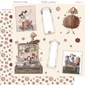 Papel Estampado Doble Cara 12x12 Donde Viven las Hadas 3