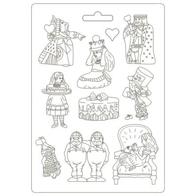 Stamperia Soft Mould A4 Alice Rey