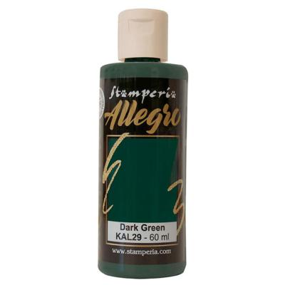 Pintura acrilica Allegro Stamperia Dark green