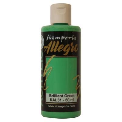 Pintura acrilica Allegro Stamperia Brilliant green