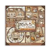 Maxi Block  Papeles Scrap  Stamperia 30 x30 1 hoja coffee and chocolate