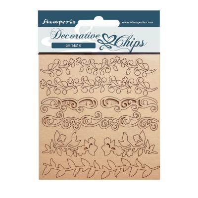 Decorative Chips Stamperia 14x14  cms. Desire bordes 