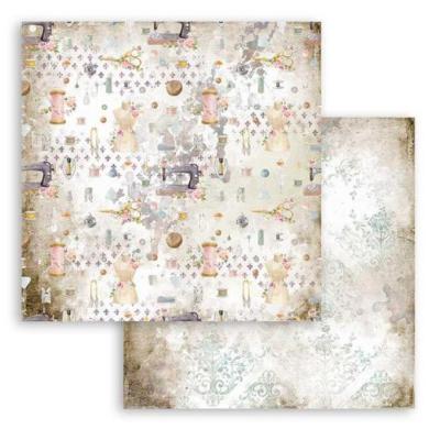 Hoja Stamperia 30X30  Romantic  Threads textura