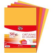 Cartulina A-4 Colores Fuertes 180 Grs.Paq. 50 hojas
