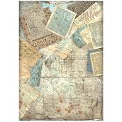 Papel de Arroz Alterego fondo de letras stamperia