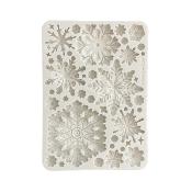 Stamperia Silicone mold A5 Dewdrops copos de nieve