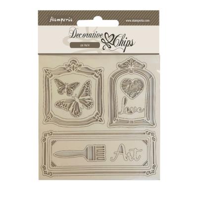 Decorative Chips Stamperia 14x14  cms. Sunflower Art Frames