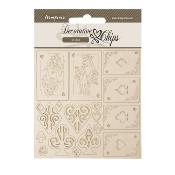 Decorative Chips 14x14 cms Stamperia Master of Magic