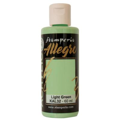 Pintura acrilica Allegro Stamperia Light green