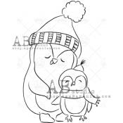 Sellos de Caucho AB Studio ID-862 christmas penguin