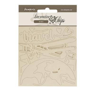 Decorative Chips 14x14 cms Stamperia avion