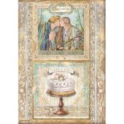  Papel Arroz  Sleeping beauty marco tarta Stamperia A-4