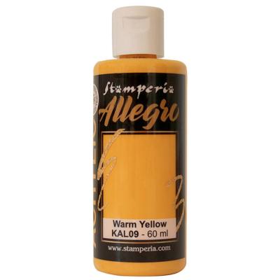 Pintura acrilica Allegro Stamperia warm yellow