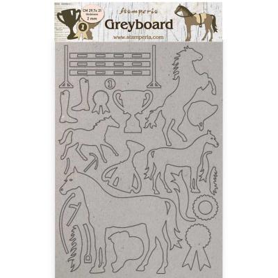 Greyboard A4 2 mm Stamperia Romantic Horses Trofeo