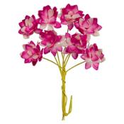 Set Crisantemos rosa fuerte Scrapberrys
