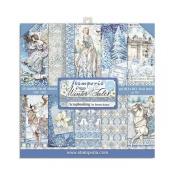 kit de Papeles Scrap  Stamperia 20.3X20.3 Winter Tales