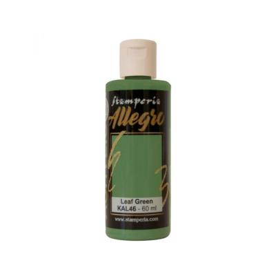Pintura acrilica Allegro Stamperia Leaf Green 