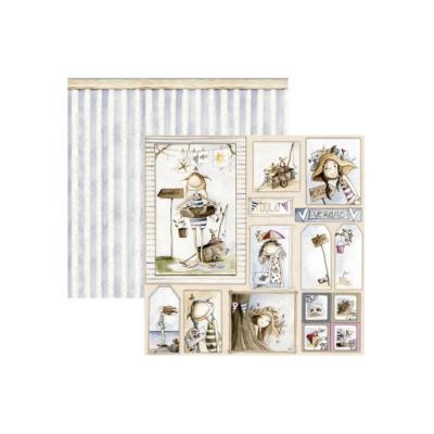 Papel 12×12  “Otro año magico”. Julio