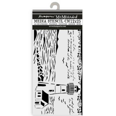 Stencil 12x25 Stamperia Silent Sea faro