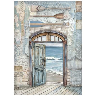 Papel de Arroz Silent Sea Puerta Stamperia A-4