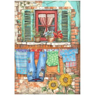  Papel Arroz   Stamperia A-4  Sunflower Art Window 