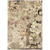 Papel de Arroz Old Lace flores y encaja stamperia