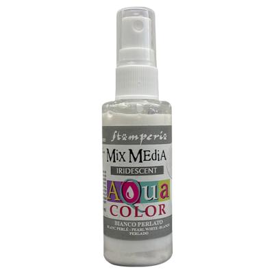 Spray AquaColor Stamperia Blanco Perla