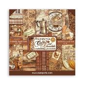 kit de Papeles  Stamperia 30 x30 coffee and chocolate