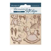 Decorative Chips Stamperia 14x14  cms. DayDream bebe